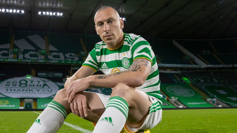 Scott Brown&#39;s final Celtic home game was played in an empty stadium.