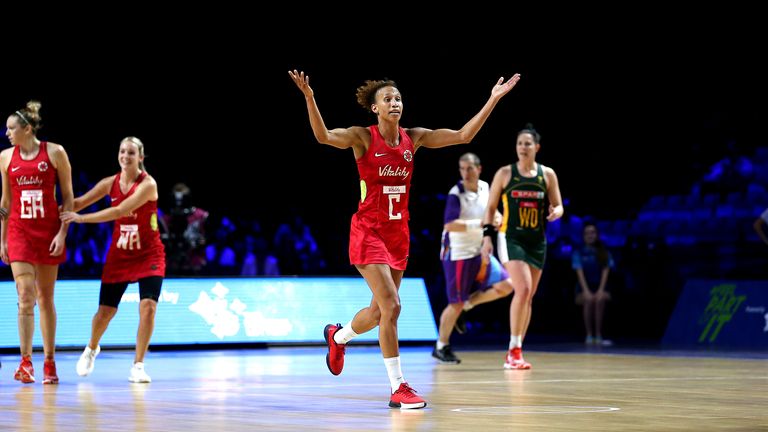 Serena Guthrie led England at a home Netball World Cup in 2019