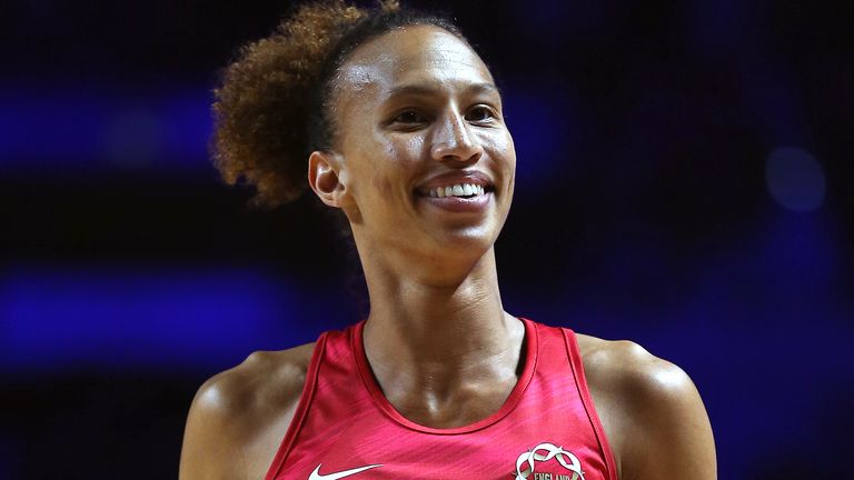 File photo dated 18-07-2019 of England&#39;s netball captain Serena Guthrie, who has announced her retirement from the sport after revealing she is pregnant with her first child. Issue date: Wednesday March 9, 2022.