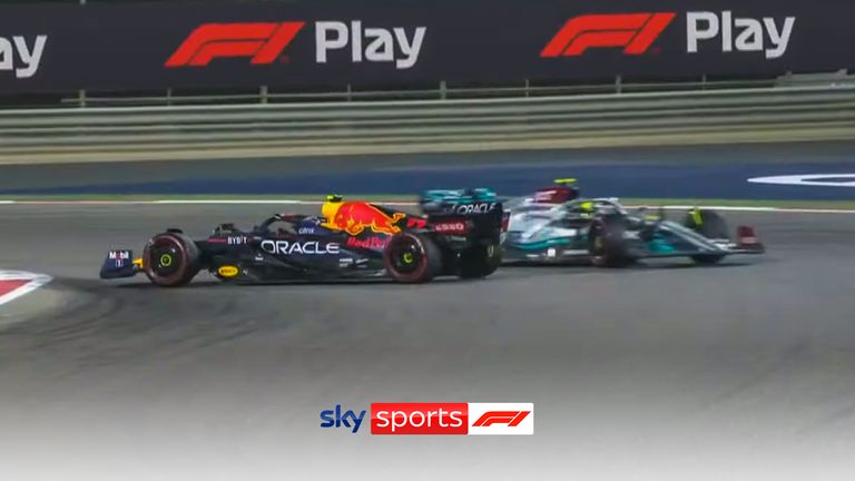 Red Bull's Sergio Perez spins off on the final lap to gift Lewis Hamilton a spot on the podium!