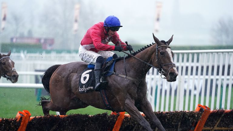 Sir Gerhard and Paul Townend win the Ballymore Novices' Hurdle at Cheltenham