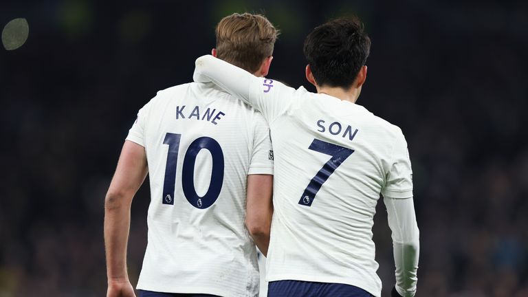 Son and Kane enjoyed their night against Everton