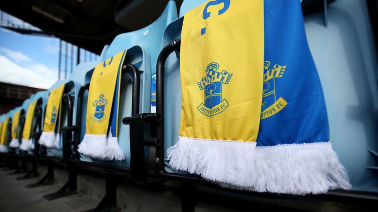 The 3,000 Southampton fans were provided free scarves