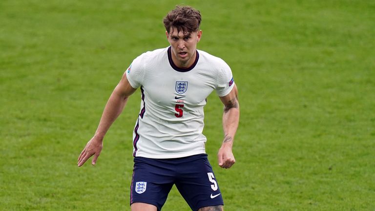 John Stones playing for England