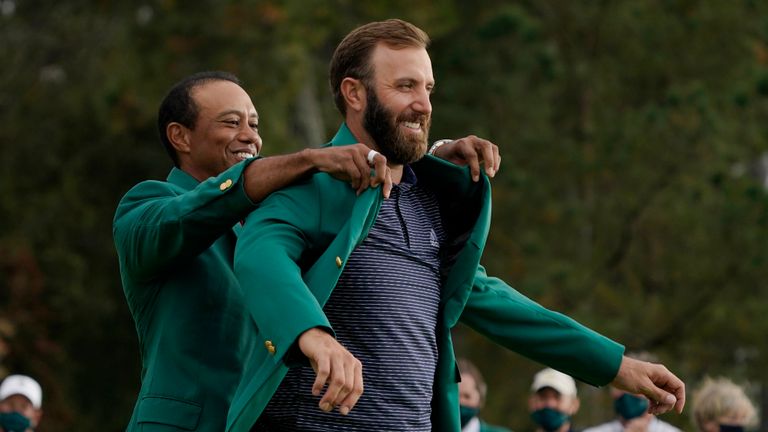 Johnson picked up the Masters title in 2020 