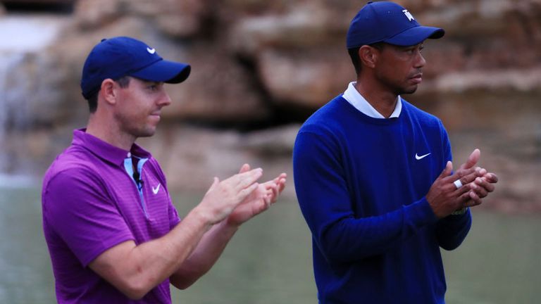 Rory McIlroy and Tigers Woods in 2020