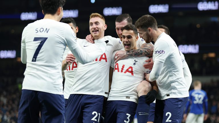 Alli watched Tottenham run in five goals on his return