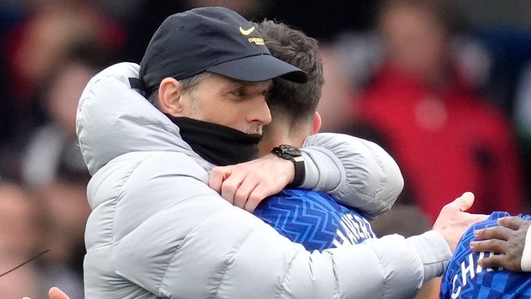 Thomas Tuchel celebrates after Chelsea&#39;s win over Newcastle