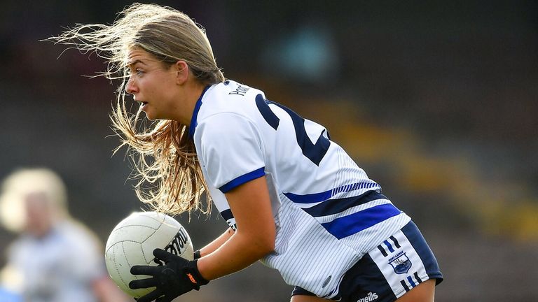 13 February 2022; Lauren McGregor of Waterford during the LIDL Ladies National Football League Division 1B Round 1 match between Waterford and Dublin at Fraher Field in Dungarvan, Waterford. Photo by Ray McManus/Sportsfile 
