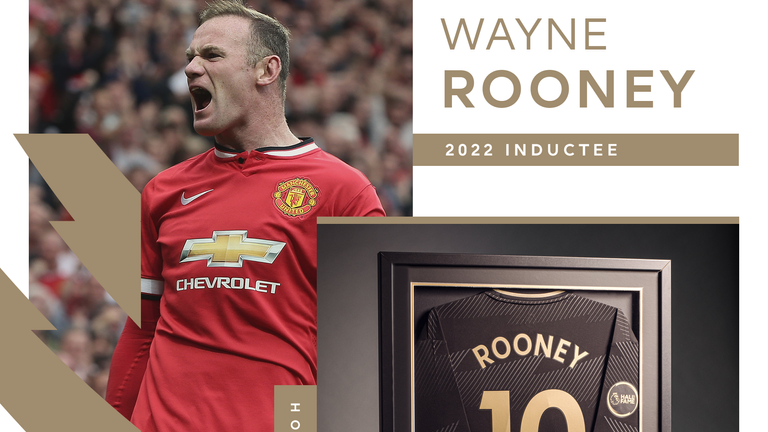Wayne Rooney is inducted into the Premier League Hall of Fame