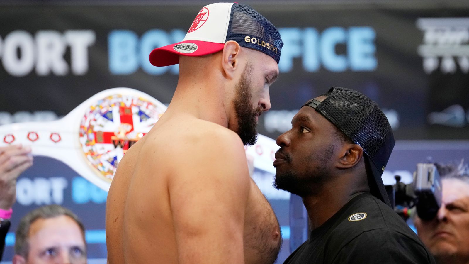Tyson Fury WBC heavyweight title holder weighs in heavier than opponent Dillian Whyte for Wembley date Boxing News Sky Sports