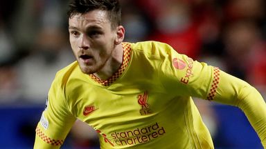 Image of Andy Robertson had lighters thrown at him late on in Liverpool's win at Benfica