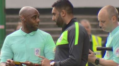 Allison and Singh Gill referee EFL game together