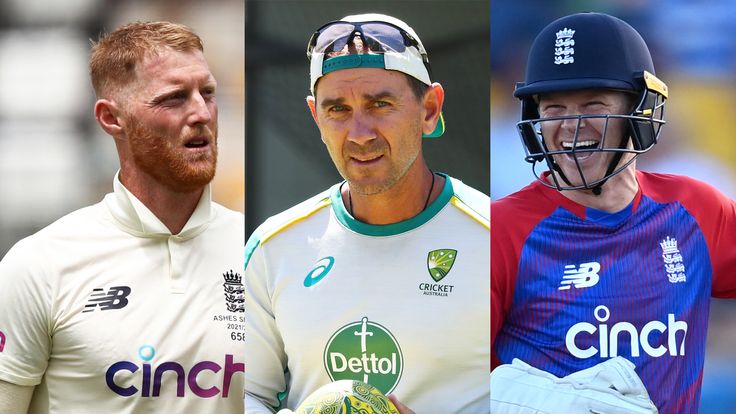 Ben Stokes, Justin Langer, Sam Billings - credit PA/Getty