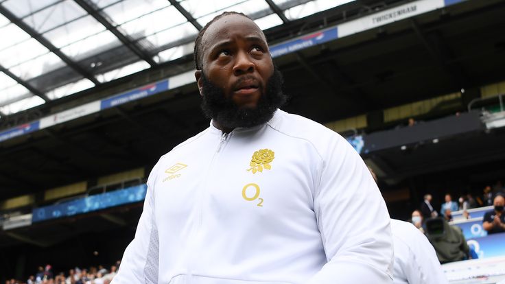 LONDON, ENGLAND - JULY 10: Beno Obano of England takes to the field during the Summer International between England and Canada at Twickenham Stadium on July 10, 2021 in London, England. (Photo by Alex Davidson - RFU/The RFU Collection via Getty Images)