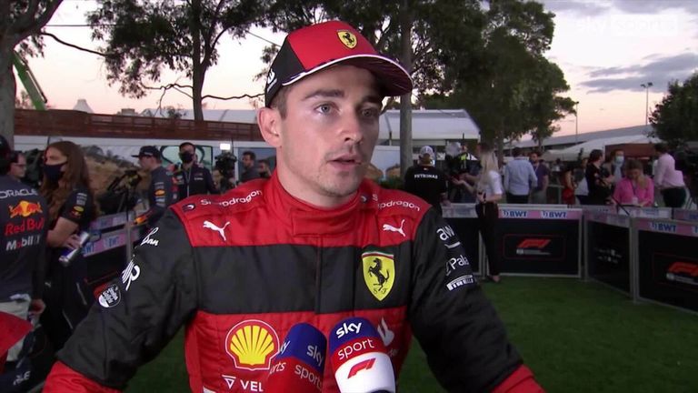 Charles Leclerc felt he struggled in earlier qualifying but focused on preparing for the final lap to claim pole for Sunday's Australian Grand Prix.