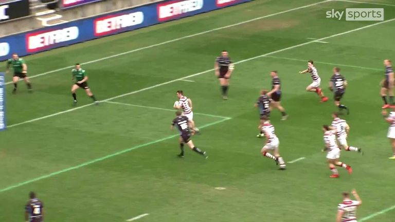 Highlights of Wigan Warriors' win against Wakefield Trinity in the Betfred Super League.