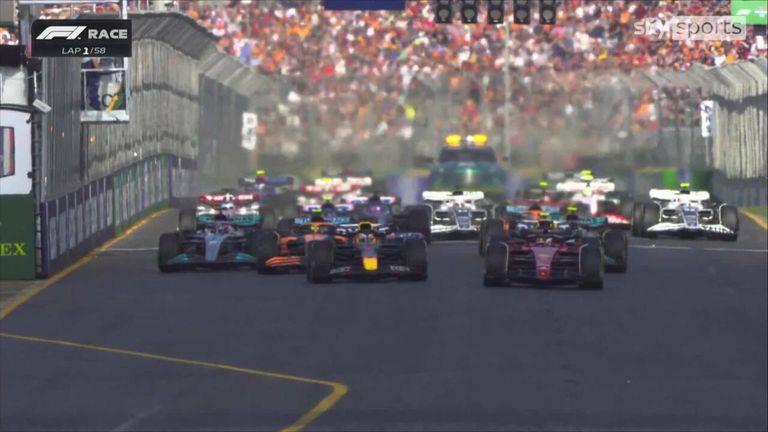 Watch the opening lap of the Australia GP
