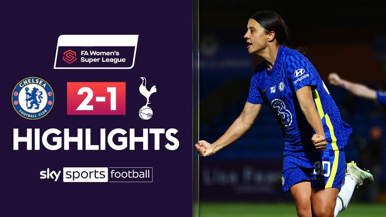 Sam Kerr celebra el gol ante el Tottenham