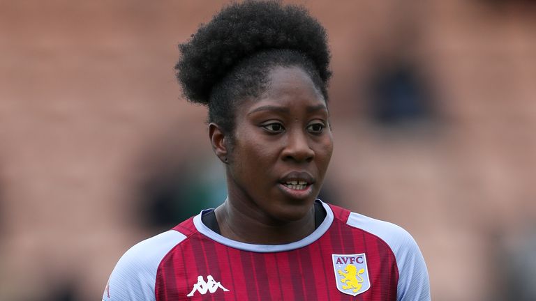 Aston Villa�s Anita Asante during the Barclays FA Women&#39;s Super League match at The Hive Stadium, London. Picture date: Sunday April 3, 2022.