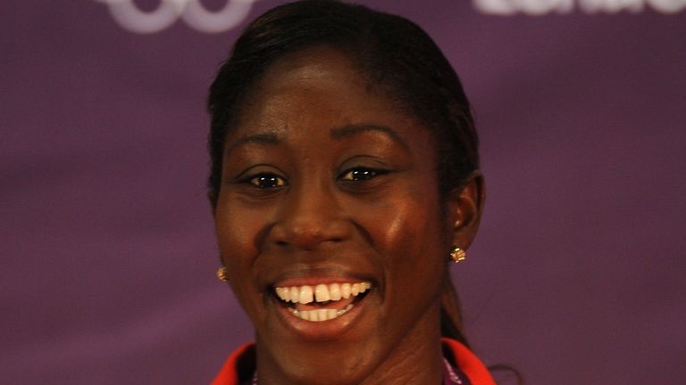 Great Britain's Anita Asante during a press conference at the Millennium Stadium..PRESS ASSOCIATION Photo. Picture date: Thursday July 27, 2012. See PA story OLYMPICS Football. Photo credit should read: Andrew Matthews/PA Wire