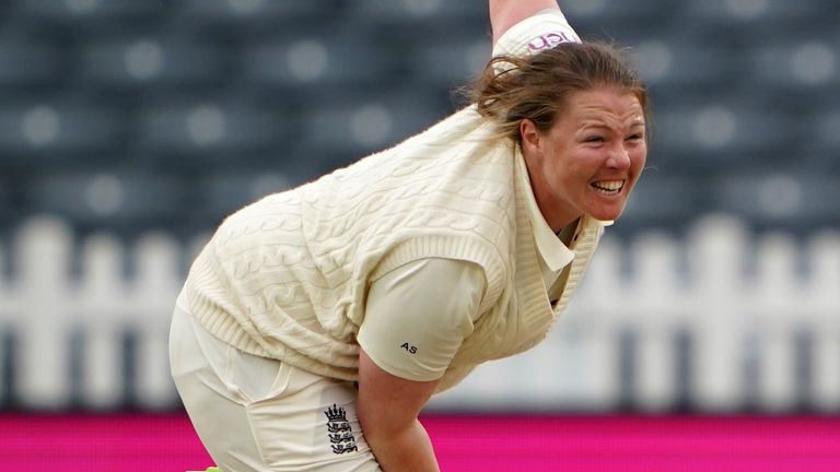 England bowler Anya Shrubsole 