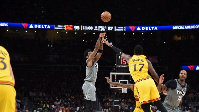 Highlights of the clash between the Brooklyn Nets and the Atlanta Hawks in Week 24 of the NBA.