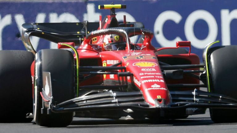 Carlos Sainz led the way for Ferrari in FP1