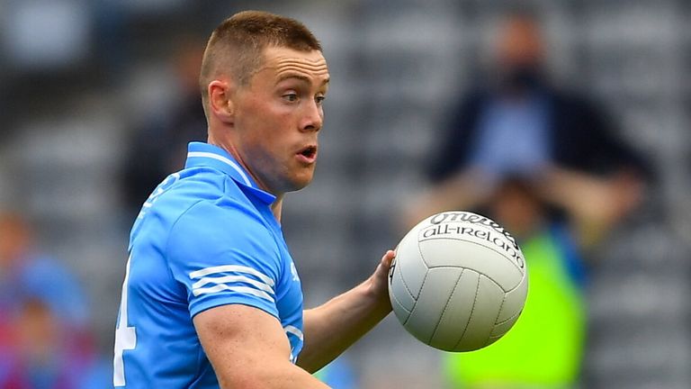 1 August 2021; Con O'Callaghan of Dublin during the Leinster GAA Football Senior Championship Final match between Dublin and Kildare at Croke Park in Dublin. Photo by Ray McManus/Sportsfile