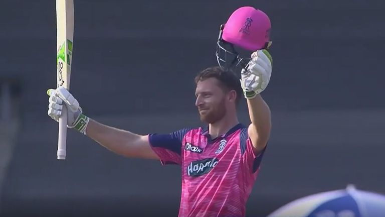 Jos Buttler becomes the first player to score a century in IPL 2022.