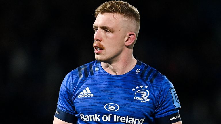 25 February 2022; Dan Leavy of Leinster during the United Rugby Championship match between Leinster and Emirates Lions at the RDS Arena in Dublin. Photo by Seb Daly/Sportsfile