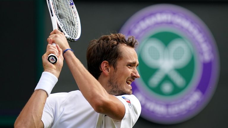 Daniil Medvedev says it's strange that he could possibly regain the world No 1 spot despite not playing at Wimbledon due to the ban on Russian players