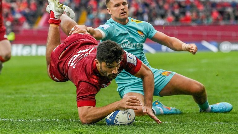 De Allende's try brought about a huge vocal response from supporters at Thomond Park 