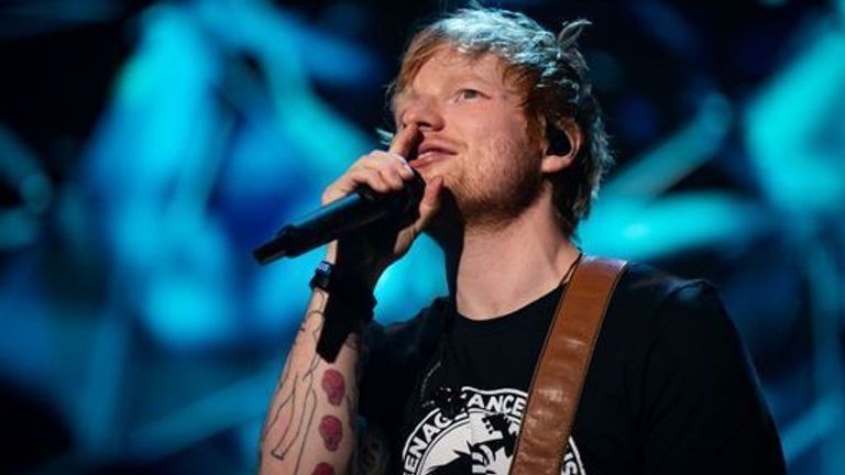 Ed Sheeran performs on stage during the Teenage Cancer Trust Concert, at the Royal Albert Hall, London. Picture date: Sunday March 27, 2022.