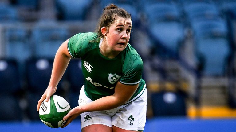 Enya Breen of Ireland during the Autumn Test Series match between Ireland and Japan at the RDS Arena in Dublin. (Photo By Harry Murphy/Sportsfile via Getty Images)