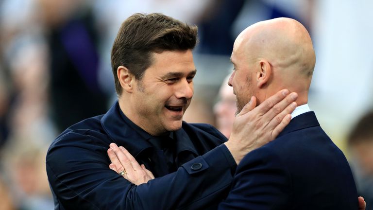 Erik ten Hag et Mauricio Pochettino