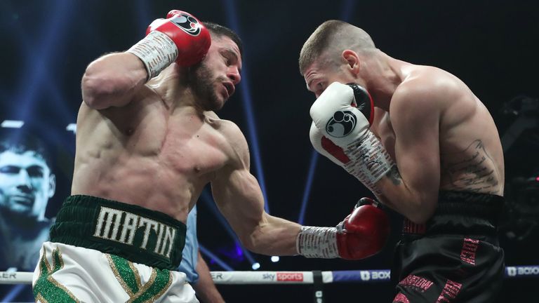 BEN SHALOM...S BOXXER PROMOTION MARSHALL V HERMANS .UTILITA ARENA, 02/04/2022.NEWCASTLE.PIC LAWRENCE LUSTIG.WELTERWEIGHT CONTEST.FLORAN MARKU v CHRIS JENKINS