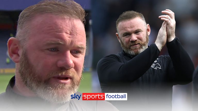 Derby manager Wayne Rooney says he's proud of his players and wants to be the man to restore the 'happy days' to the club, following their relegation to League One.
