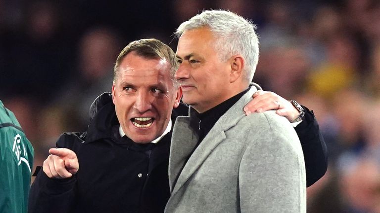 Leicester manager Brendan Rodgers has revealed how difficult it was to track down a bottle of Jose Mourinho's favourite wine, which he gave the Portuguese as a gift.