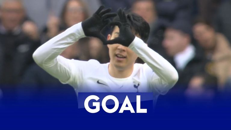 Heung Min Son adds a third goal for Tottenham as they extend their lead over Newcastle in the second half.
