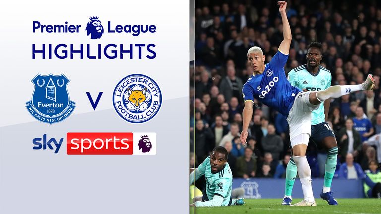 Watch highlights of Everton&#39;s draw against Leicester City in the Premier League.