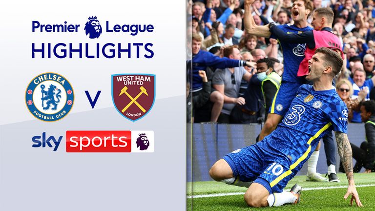 Watch the highlights of Chelsea's win over West Ham in the Premier League.