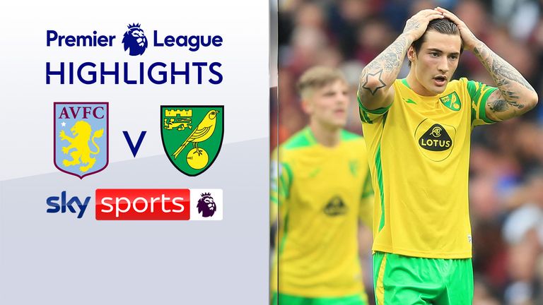 Watch highlights of Aston Villa&#39;s win against Norwich in the Premier League.