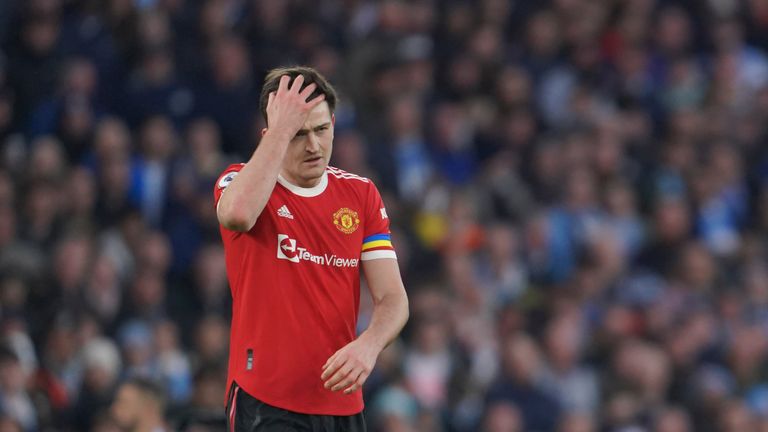 Manchester United captain Harry Maguire says they're not motivated by denting Liverpool's quadruple bid as the fierce rivals prepare to meet in the Premier League on Tuesday at Anfield.