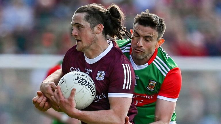 Galway held off a late Mayo fightback to win 1-14 to 0-16 in MacHale Park