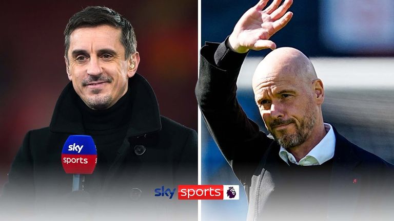 Watch Gary Neville's reaction to Manchester United's appointment of Erik ten Hag as manager.