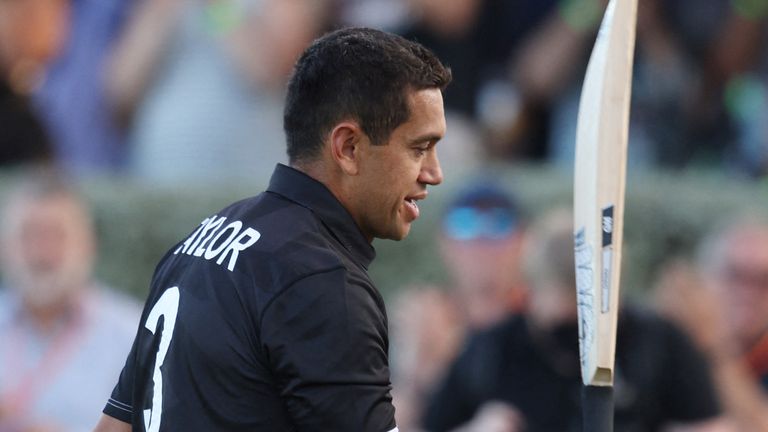 Ross Taylor walked off to a standing ovation at Seddon Park in his 450th and last match for New Zealand