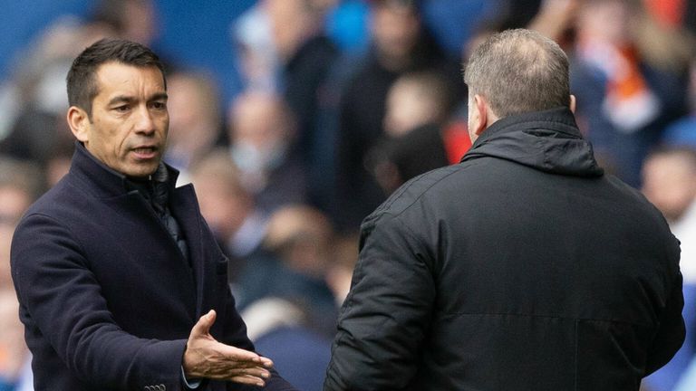 Giovanni van Bronckhorst has lost back to back Old Firm games since taking charge at Rangers
