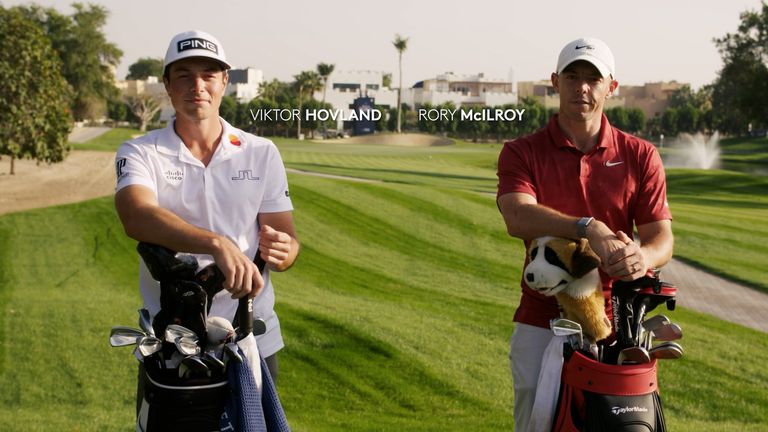 Rory McIlroy & Viktor Hovland take on the 14 Club Challenge at Emirates Golf Club