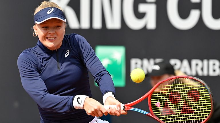 Harriet Dart was pushed hard by her 16-year-old opponent 